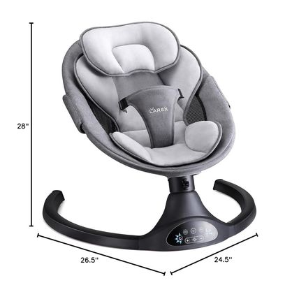 LAREX Baby Swing Infant Swing Electric Toddler Baby Rocker Portable for Newborn