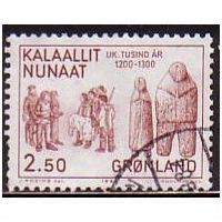 1983 Greenland Sc# 150 used - History 13th cent. 2.50 krone