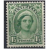Australia 1942 SG204 1 1/2d Green Mounted Mint ..