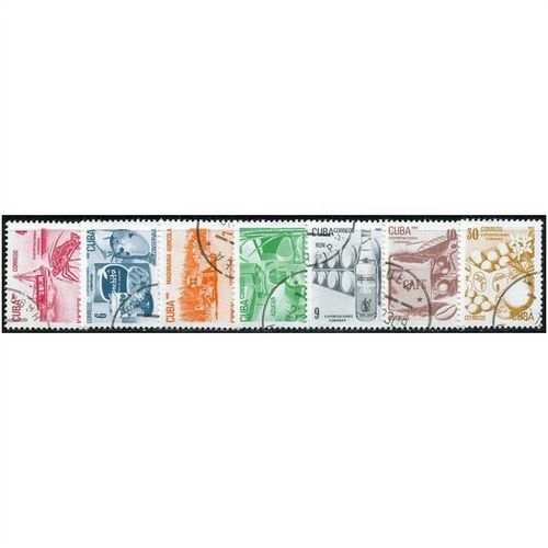 1982 7 different values - #300 cancelled