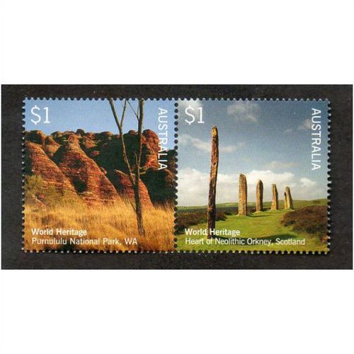 AUS 2005 U/M $1.00 (SE~TE PAIR) 'WORLD HERITAGE' (EBID25072)
