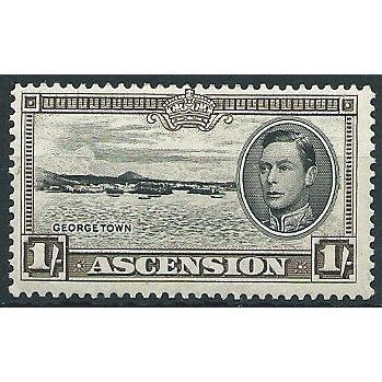 Ascension 1938 SG44 1/- Black & Sepia Mounted Mint ... .