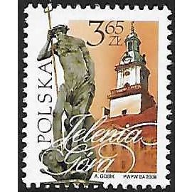 Poland Mi 4372: 3 Zl. 65 mult. Neptune Fountain and Town Hall, Jelenia Góra.