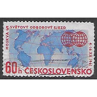 Mi 1310: Fifth World Federation of Trades Unions Congress, Moscow.