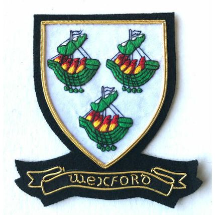 HAND EMBROIDERED IRISH COUNTY WEXFORD - COLLECTORS HERITAGE ITEM TO BUY CP MADE