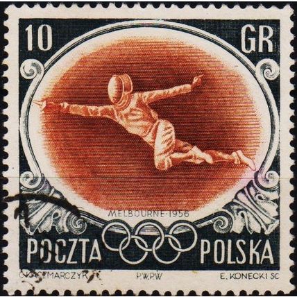 Poland. 1956 10g S.G.989 Used