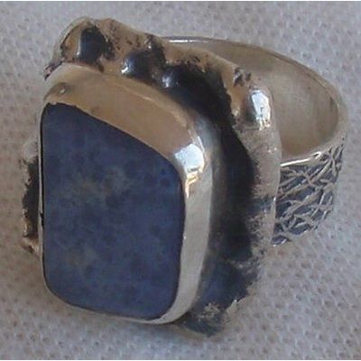 Lace glass silver ring SL 91
