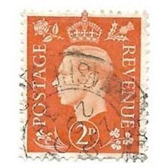 GB 1938 George VI 2d orange SG465 used