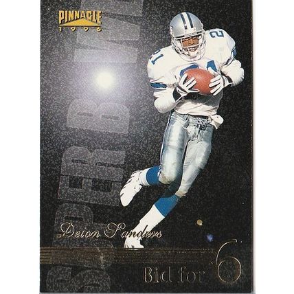 DEION SANDERS 1996 PINNACLE # 186