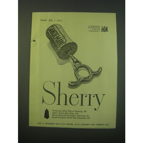 1953 Sandeman Sherry Ad