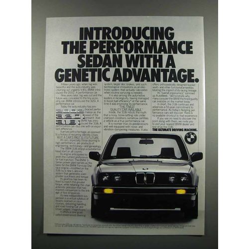 1983 BMW 318i Car Ad - A Genetic Advantage