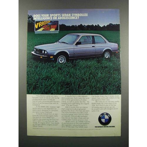 1983 BMW 318i Car Ad - Symbolize Intelligence