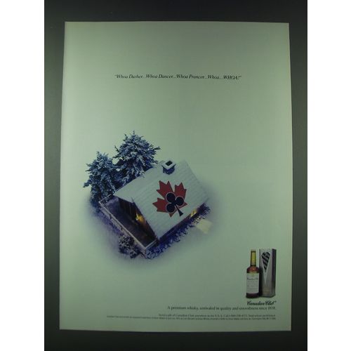 1989 Canadian Club Whisky Ad - Whoa Dasher.. Whoa Dancer.. Whoa Prancer..