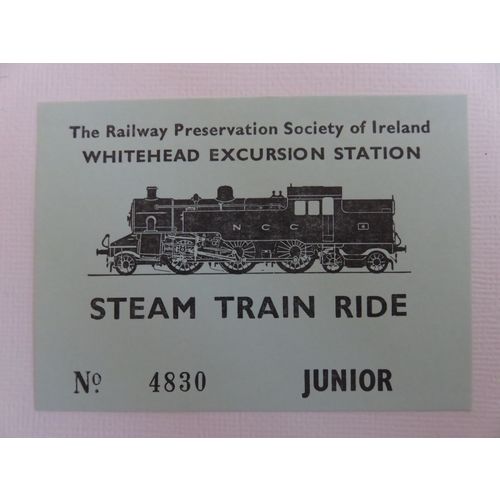 Railway Preservation Society Ireland Whitehead Excursion Station Junior Ticket