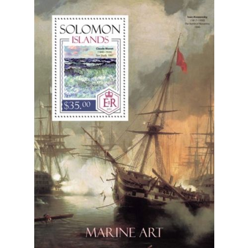 SOLOMON ISLANDS 2014 SHEET MNH MARINE ART PAINTINGS ARTE PINTURAS MARITIMAS 1A