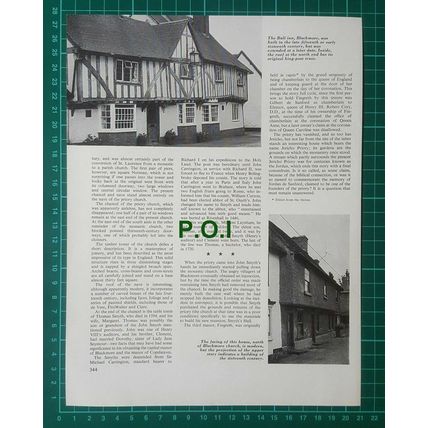 (10) Jericho Priory Blackmore Essex John Smyth - 1966 Article