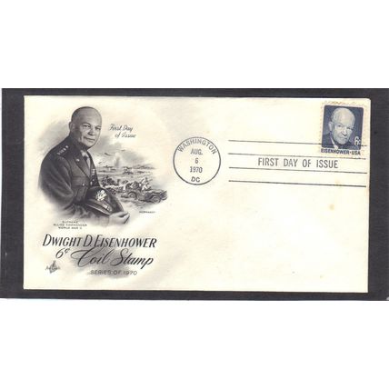 FDC Art Craft 1393 6c Dwight Eisenhower (Cachet-U/A) CV39324