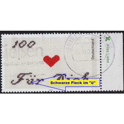 GERMANY BUND [2000] MiNr 2138 ( O/used ) [01] Plattenfehler