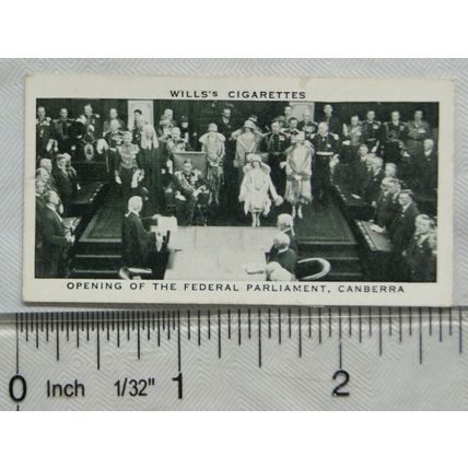 1937 Wills Our King & Queen No. 25 Opening of Federal Parliament, Canberra, 1927