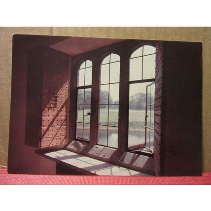 THE LAKE FROM THE WINDOW, LEEDS CASTLE, MAIDSTONE, KENT unused postcard =