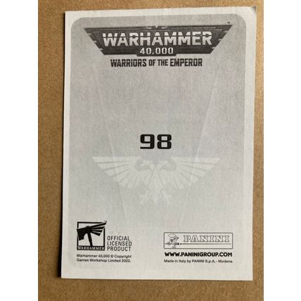 Warhammer 40,000: Warriors of the Emperor Sticker # 98 (A) unused 2022 Panini