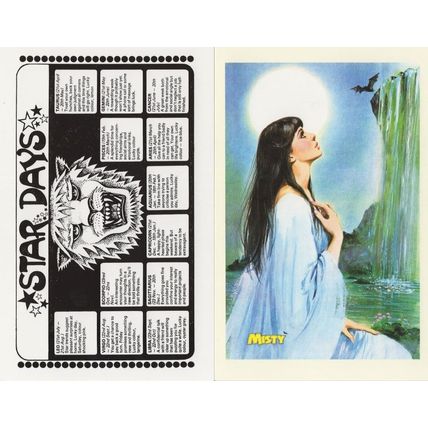Misty 1978 Special Witch & Horoscope 2x Horror Comic Postcard