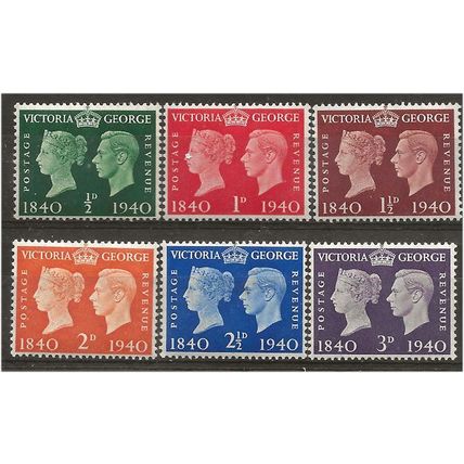 1940 Centenary Set SG479-484 Unmounted Mint ..
