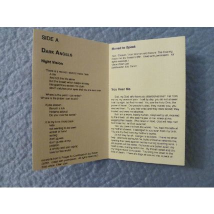 LOT 2 ELLEN OAK MUSIC CASSETTES DARK ANGELS & PUT OUT YOUR HEARTS