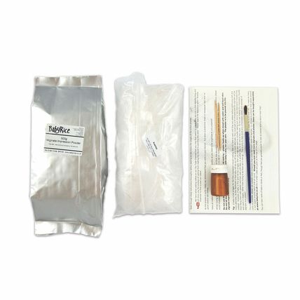 3D Baby Casting Kit Personalised Christening Gifts 500g Alginate & Gold Paint