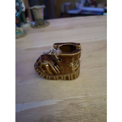Little Brown Ceramic Boot