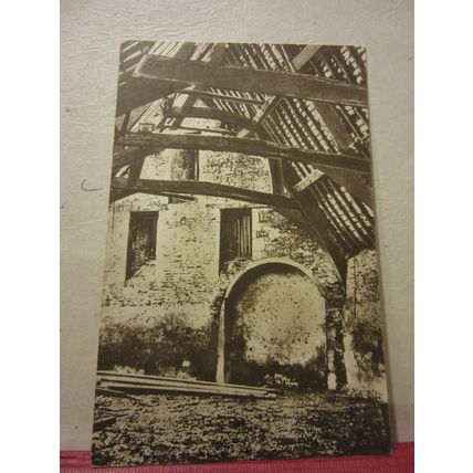 THE OLD BARN, LACOCK, WILTSHIRE unused antique postcard C. J. Butler #