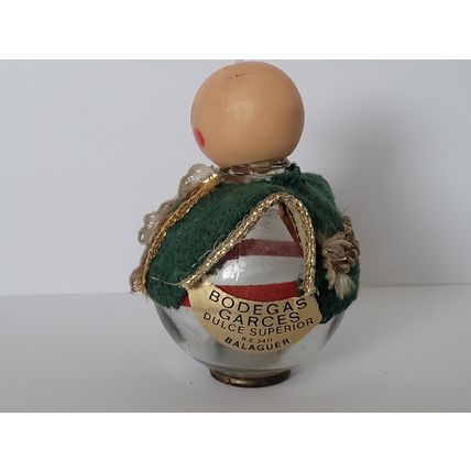 Collectible liqueur bottle, round, with Spanish bullfighter costume