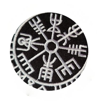 Viking Helm Terror Iron On Embroidered Patch Badge Sew Logo 8cm X 8cm P290