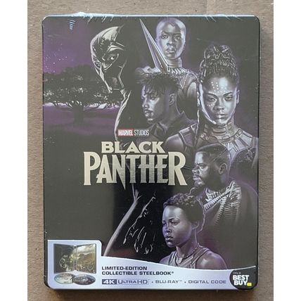 Black Panther Best Buy Collectible Steelbook 4K Ultra HD Movie
