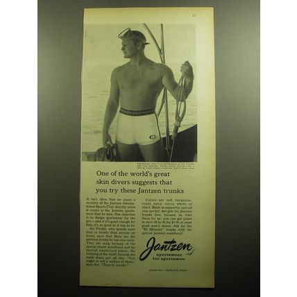 1958 Jantzen Swim Trunks Advertisement - Tom Kelley - One of the world's great