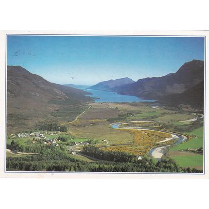 Kinlochewe Loch Maree Ross & Cromarty Postcard posted 1998 creased