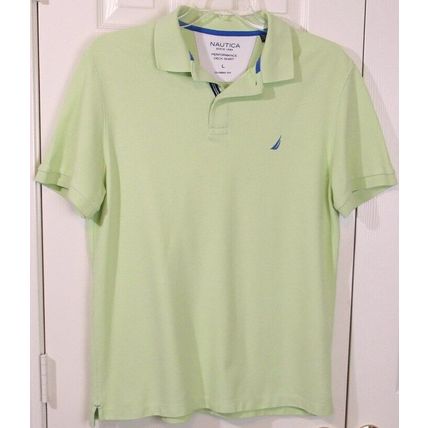 Nautica Performance Deck Polo Shirt, Chartreuse Green, Men's Large, Exc. Cond.!!