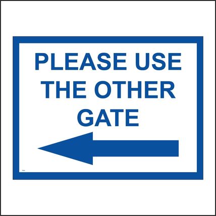 Security Gates Sign Parking Smoke Fire Entry Rubbish Waste Electronic GBL032