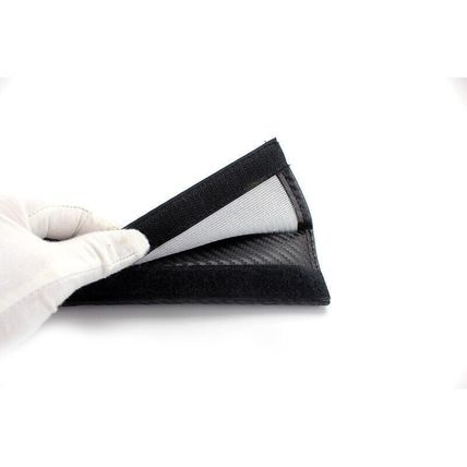 Strap Cover Cushion Pad Carbon Fiber 2pcs New Ford Car Seat Belt Safety Shoulder