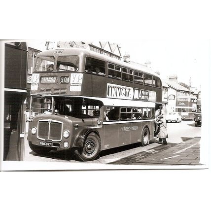 Black & White Photograph of Western Welsh Omnibus Co. Ltd. - PBO 697