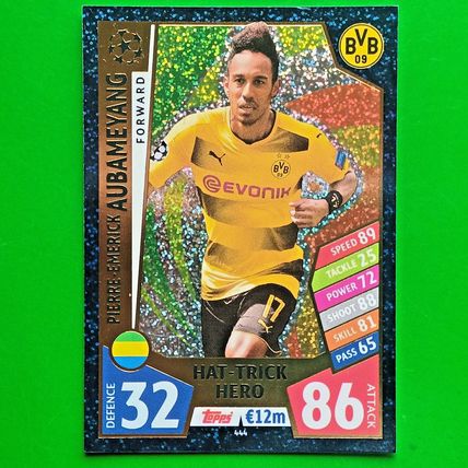 Match Attax Champions League 2017/18 Pierre-Emerick Aubameyang Hat-Trick Hero