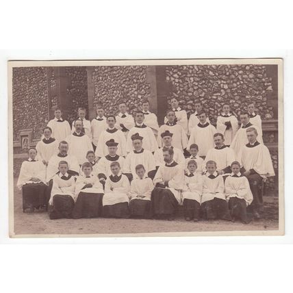 Large Group of Choir Boys Postcard 2464