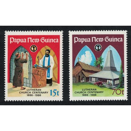 Papua NG Lutheran Church 2v 1986 MNH SG#529-530 MI#529-530 Sc#649-650