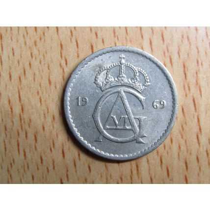 Sweden 1969 50 Ore Coin
