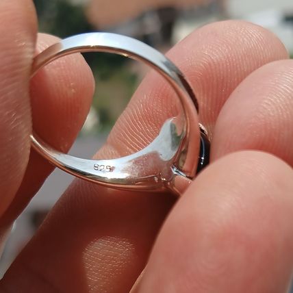 Minimalist Black Onyx silver Ring, Sterling Silver Ring, Gift, black Onyx stone