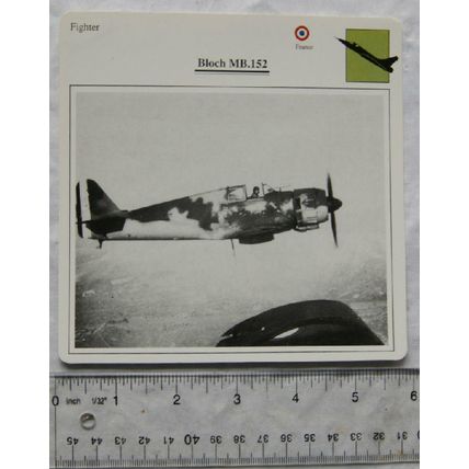 Bloch MB.152 - France - Fighter - Collectors Club Card