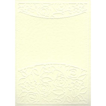 A6 Embossed Card. 10 Sheets. Floral. Cardmaking Scrapbooking Crafts