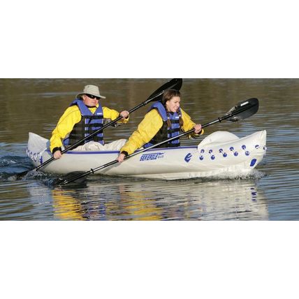Sea Eagle 370 Quiksail Kayak Package- Sail, 2 Paddles, 2 Seats, Pump Bag & More!