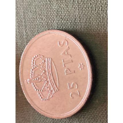 Umlaufmünze Spanien 25 Pesetas 1975 im Stern 80