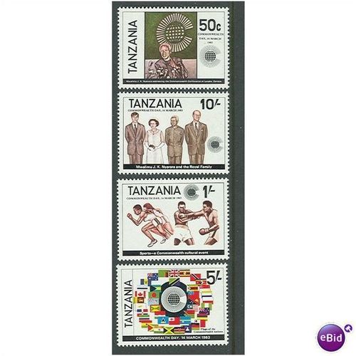 Tanzania QEII 1983 Commonwealth Day Unmounted Mint NHM SG 375-378